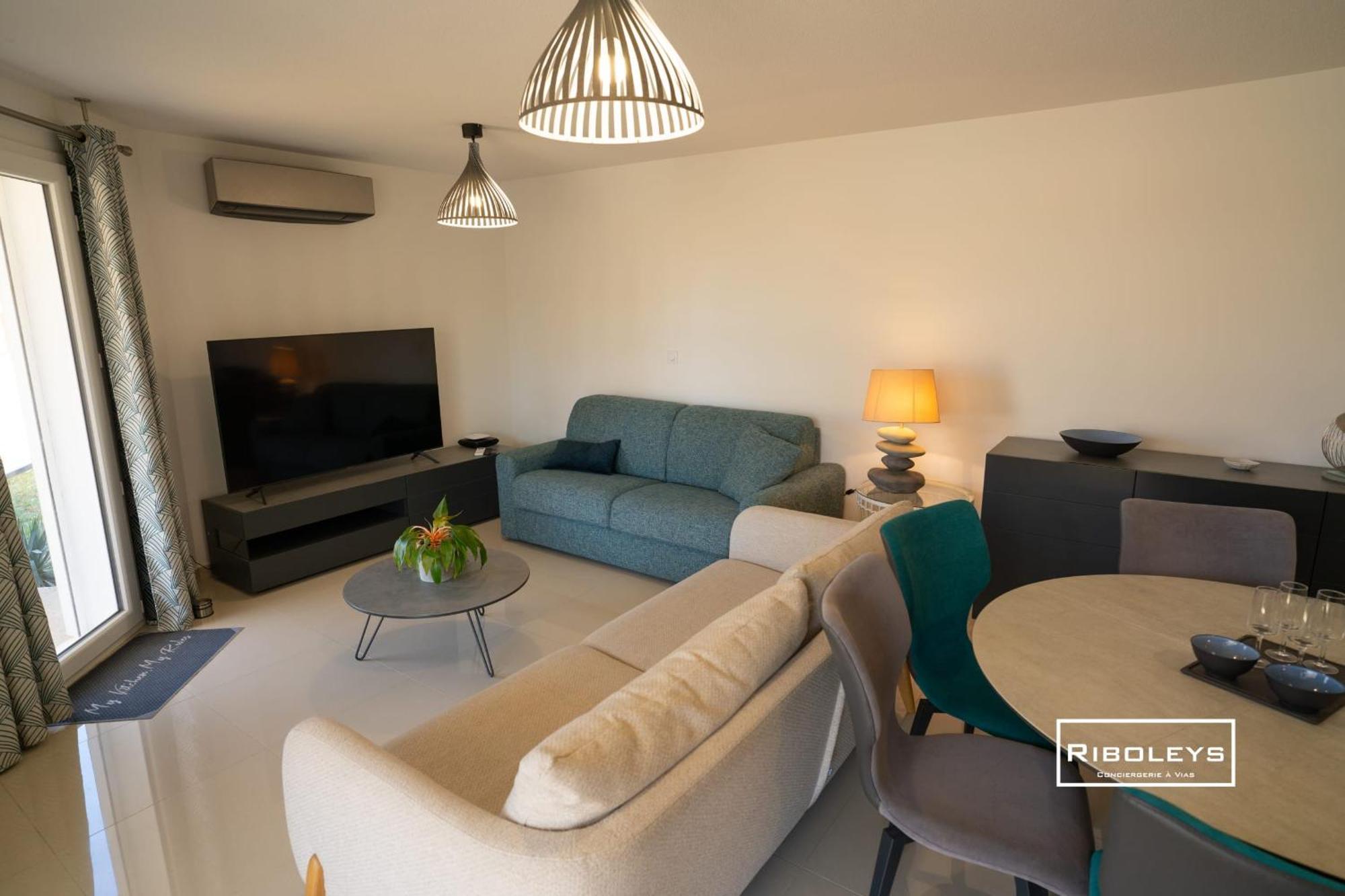 Grand T3 Neuf Climatise Avec Wifi A 100M De La Plage فيا المظهر الخارجي الصورة